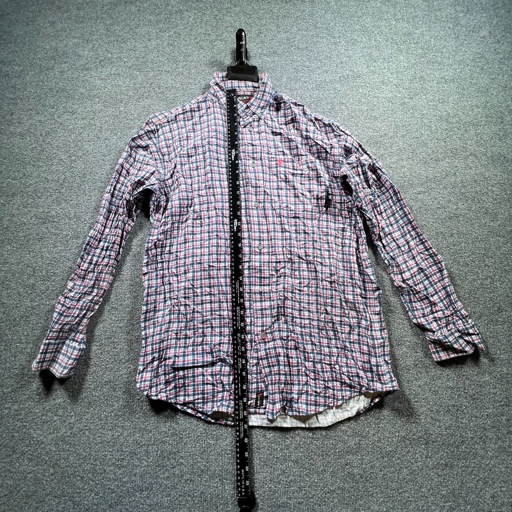 Ariat FR Mercer Work Shirt Men's M Multi Plaid Button Front Flame-Resistant CAT2 - Picture 2 of 16